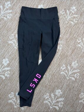 LSKD Black Leggings with Side Pockets